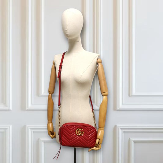Gucci Marmont Camera bag rot