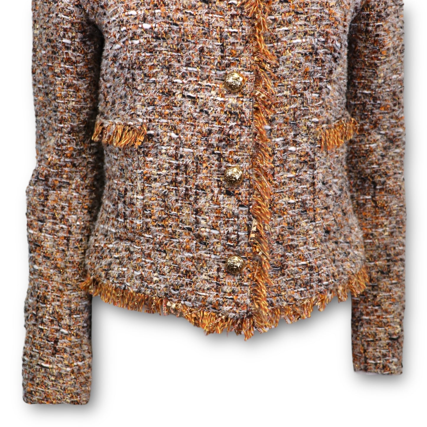 Tagliatore Boucléjacke Ocker meliert Gr. 38