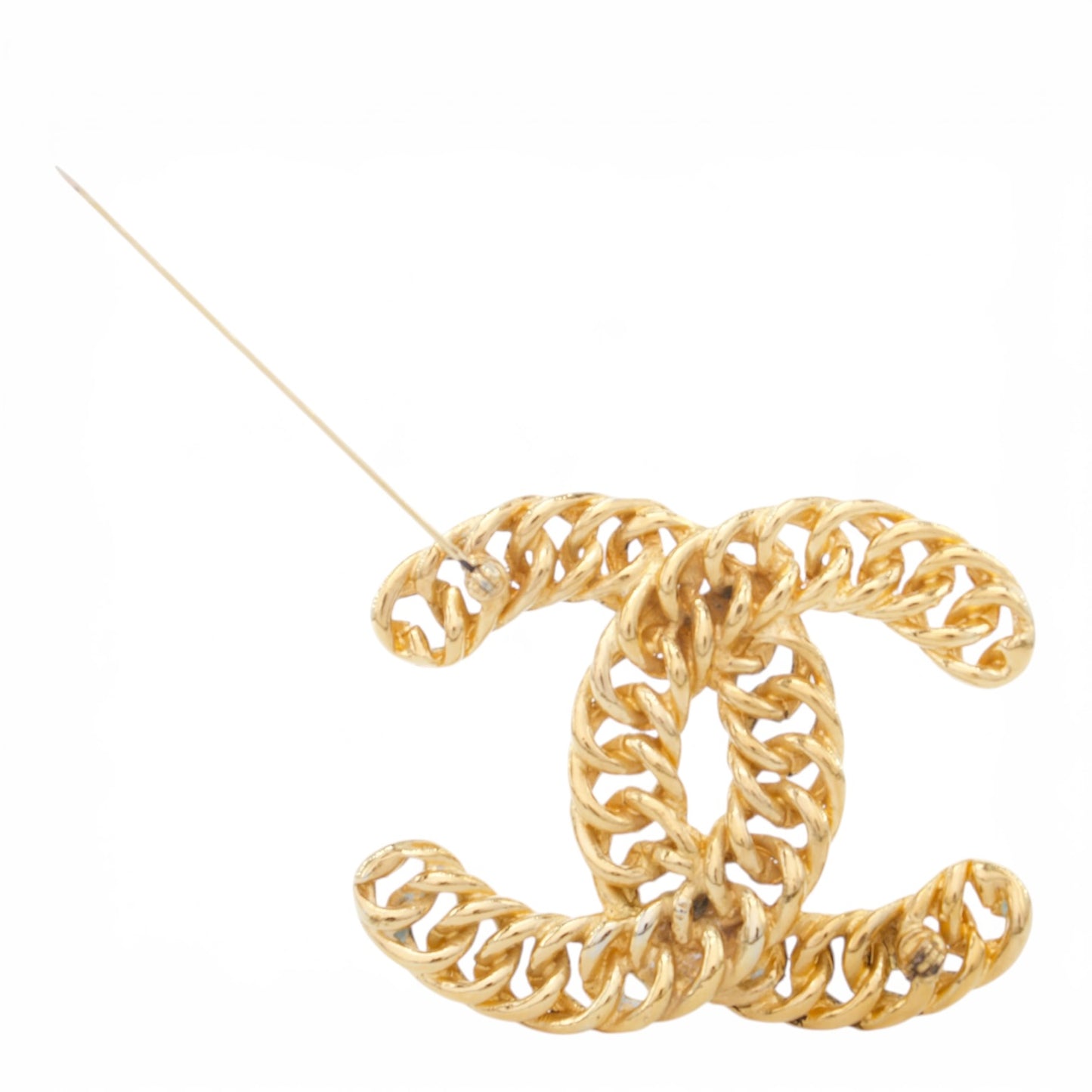 Chanel Brosche gold geflochten