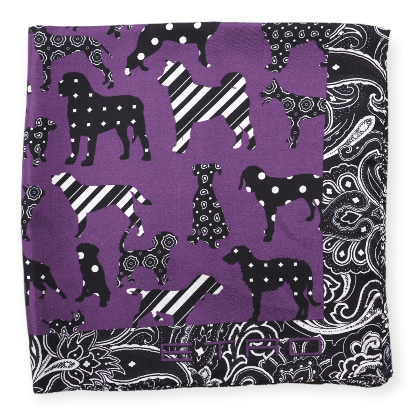 Etro Einstecktuch Lila
