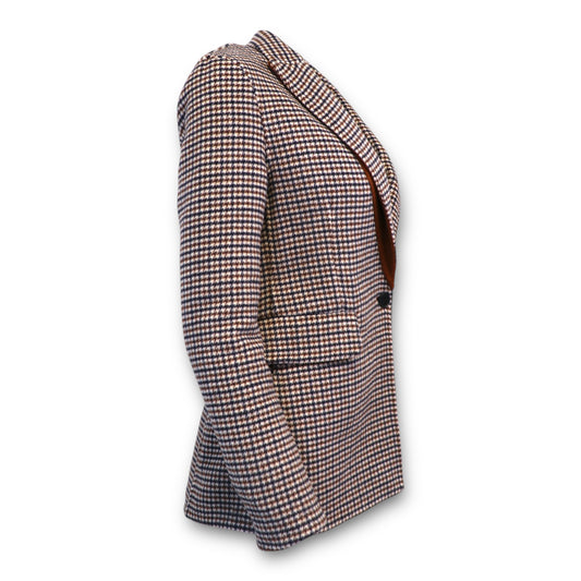 Maje Wollblazer braun kariert Gr. 34