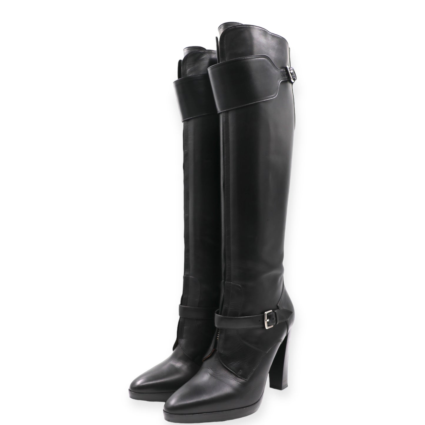 Hermès Stiefel schwarz