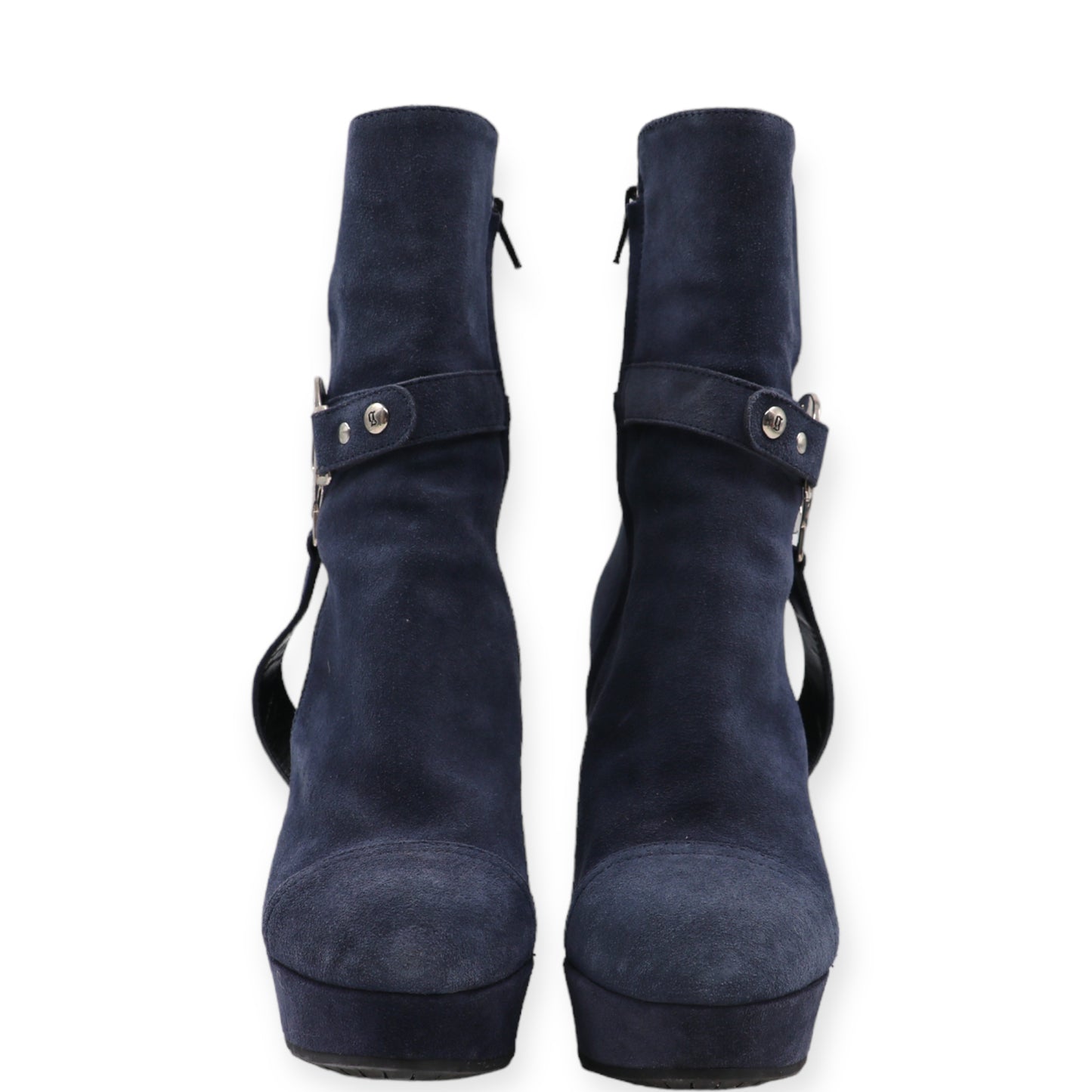 Galliano Stiefeletten Wildleder blau