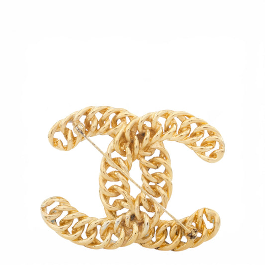Chanel Brosche gold geflochten