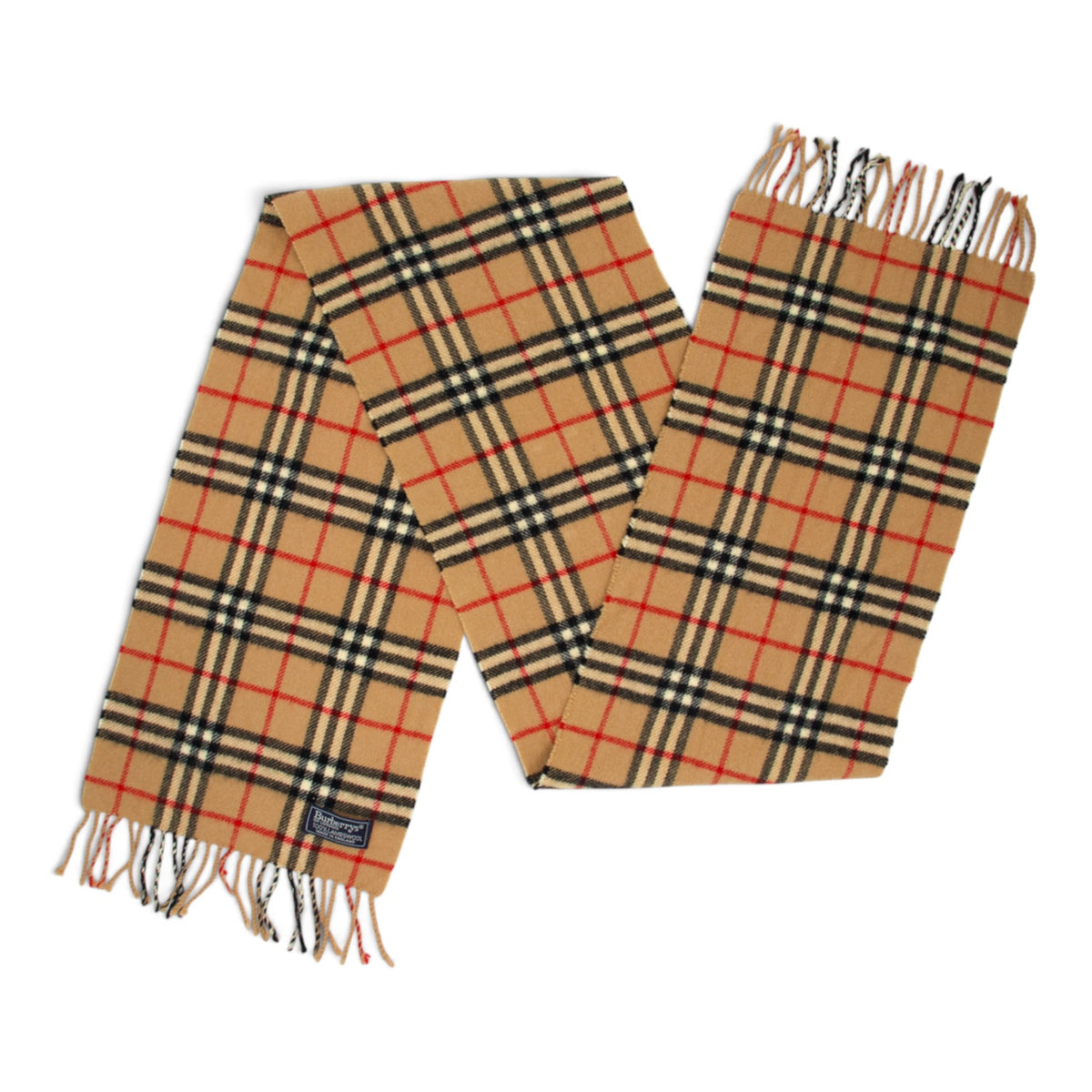 Burberry Schal Wolle camel kariert