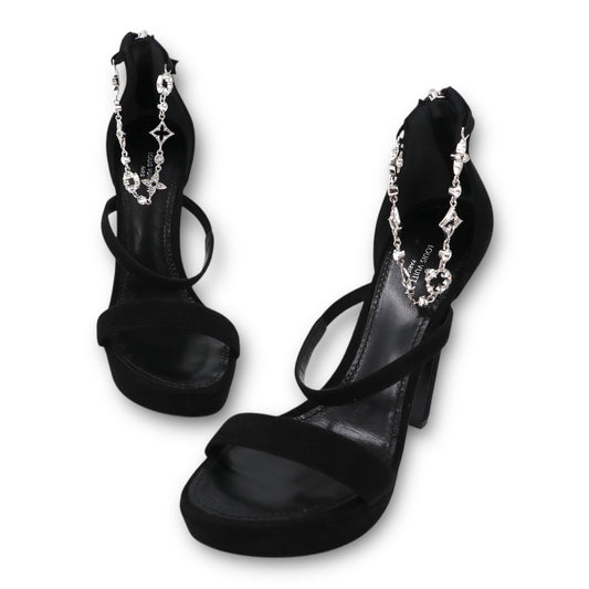 Louis Vuitton Sandalen schwarz Gr. 38