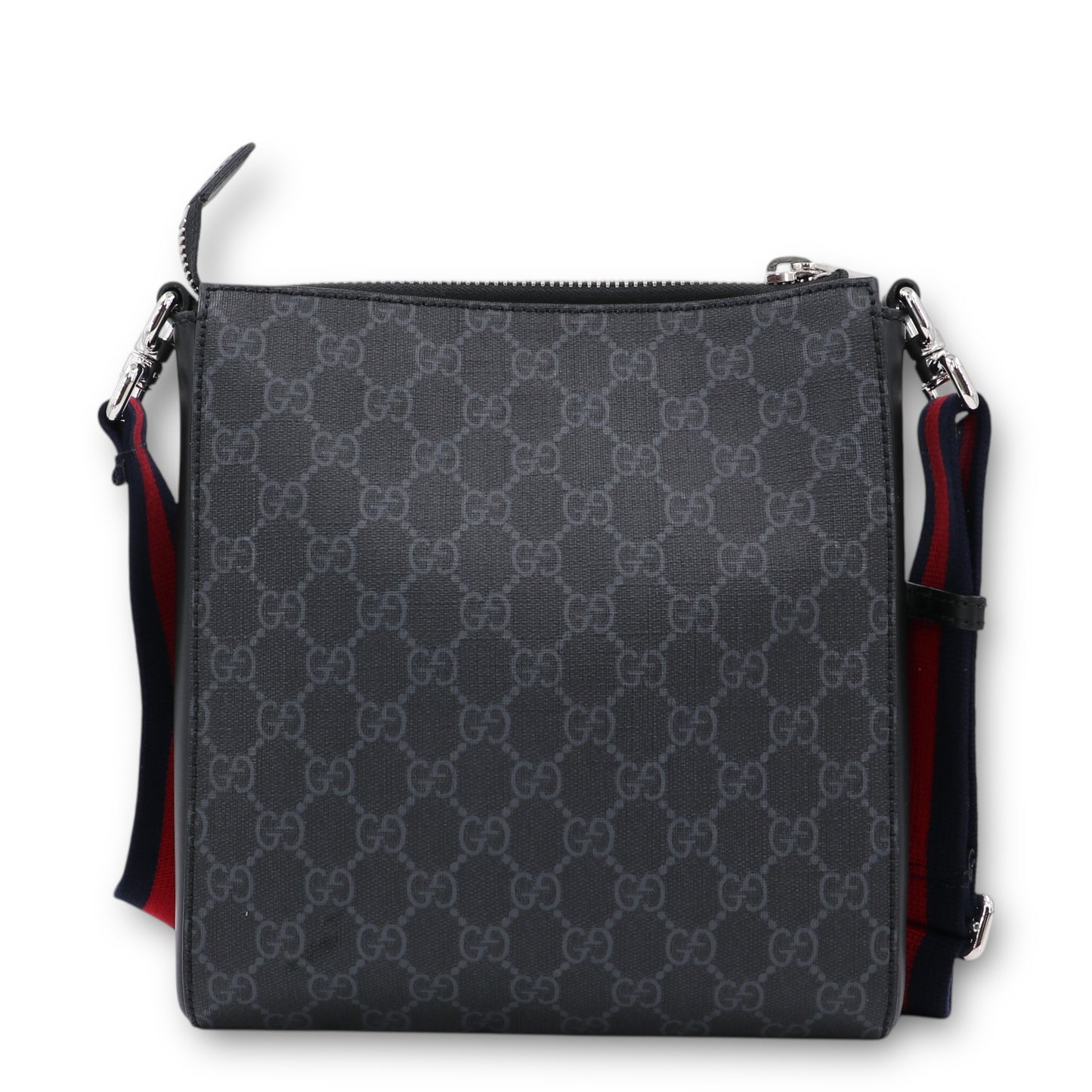 Gucci Umhängetasche Night courier GG schwarz