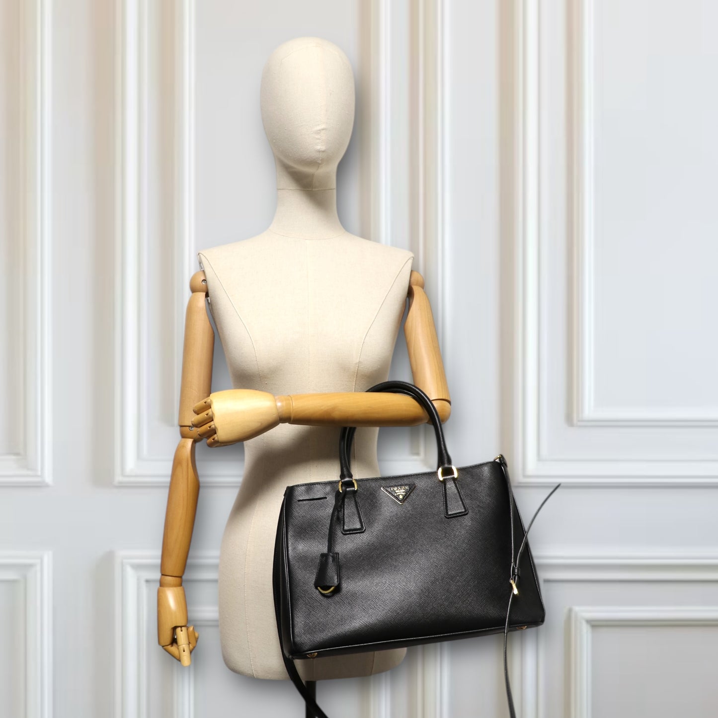 Prada Galleria large two-way schwarz