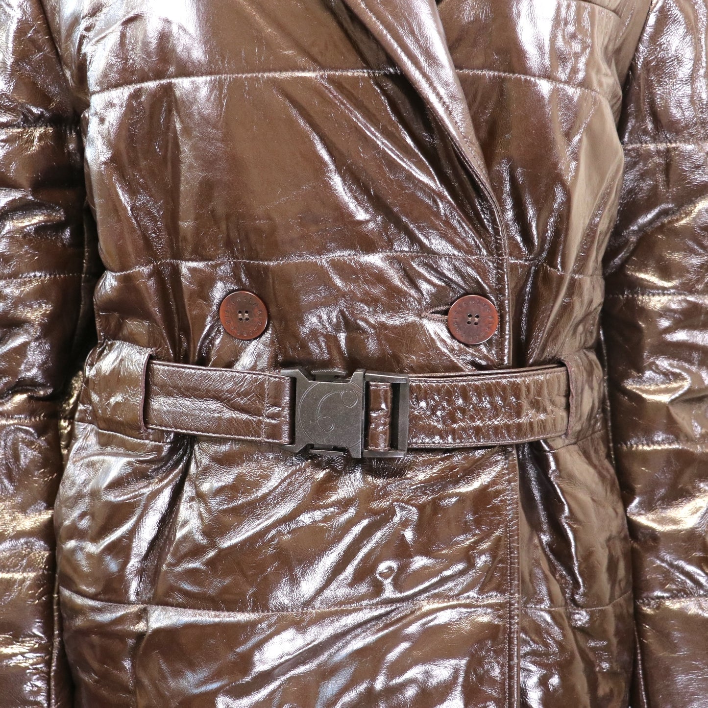 Berger Christensen Ledermantel braun Gr. 38