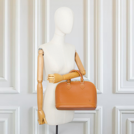 Louis Vuitton Alma PM Epi kenian braun