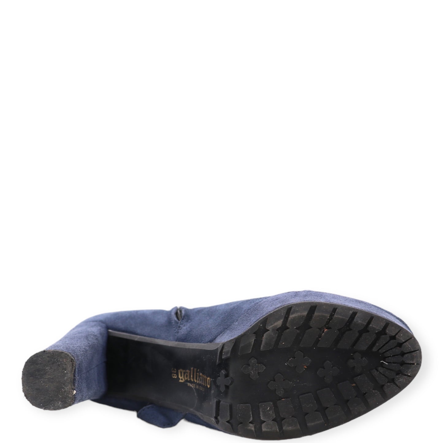 Galliano Stiefeletten Wildleder blau