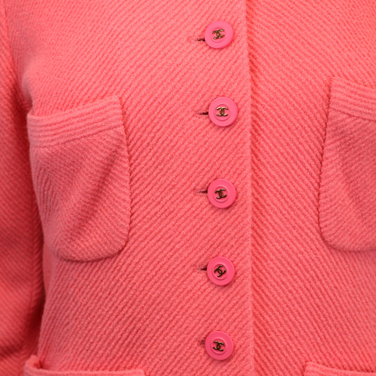 Chanel Boucléblazer rosa Gr. 38