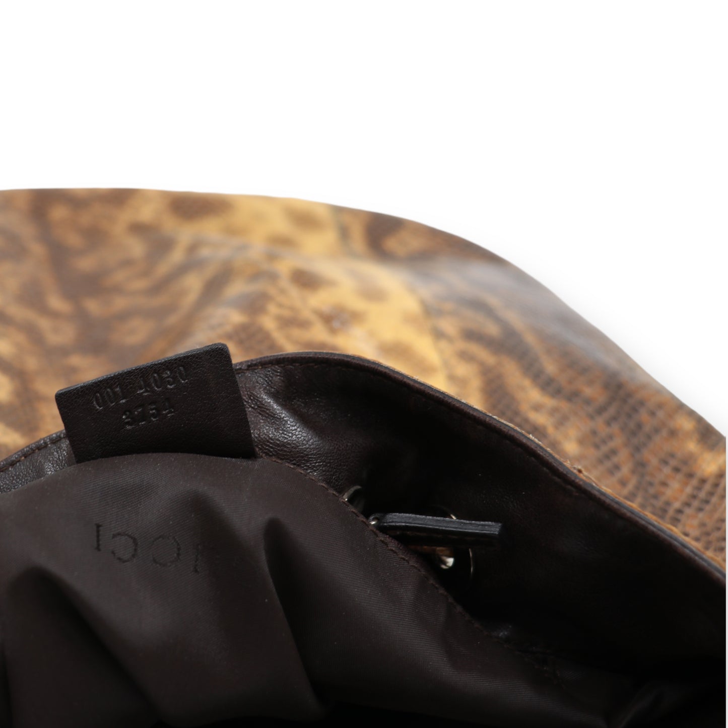 Gucci Schultertasche Python