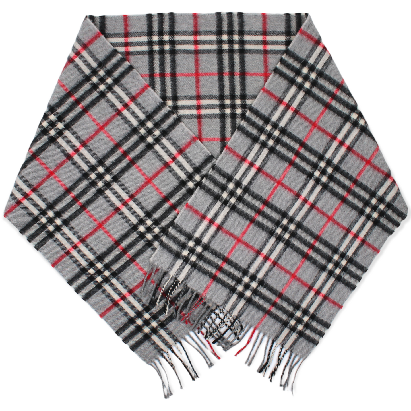 Burberry Kaschmirschal Nova Check grau