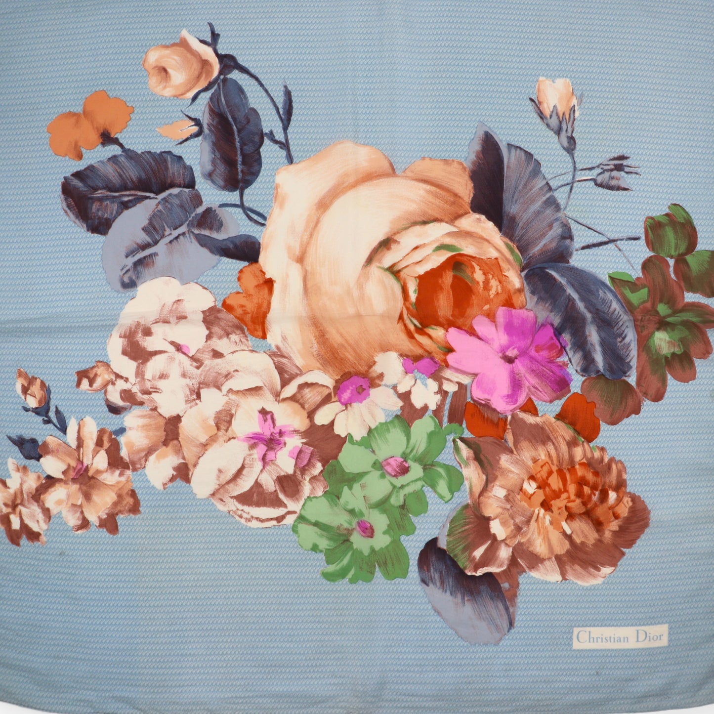 Christian Dior Seidentuch hellblau