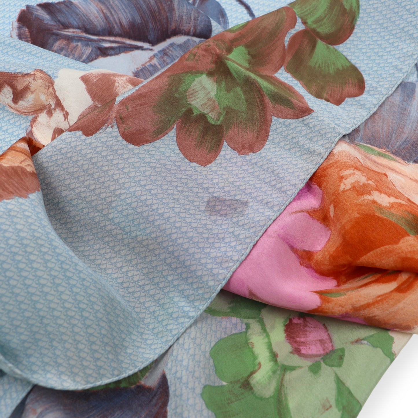 Christian Dior Seidentuch hellblau