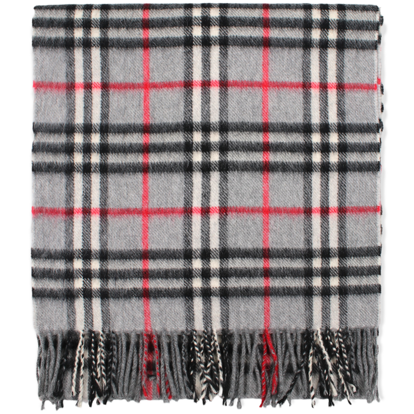 Burberry Kaschmirschal Nova Check grau