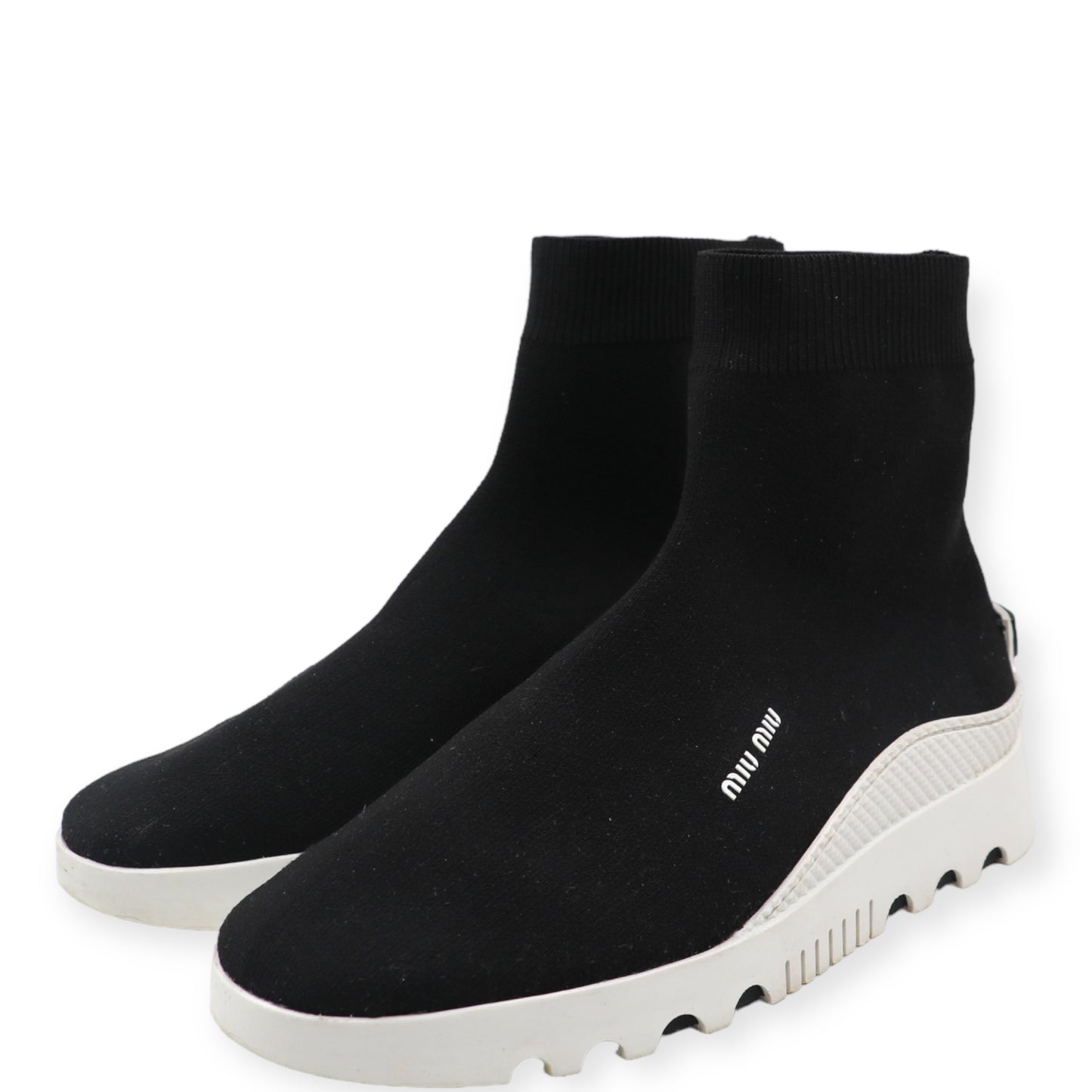 Miu Miu Knit Sneaker schwarz