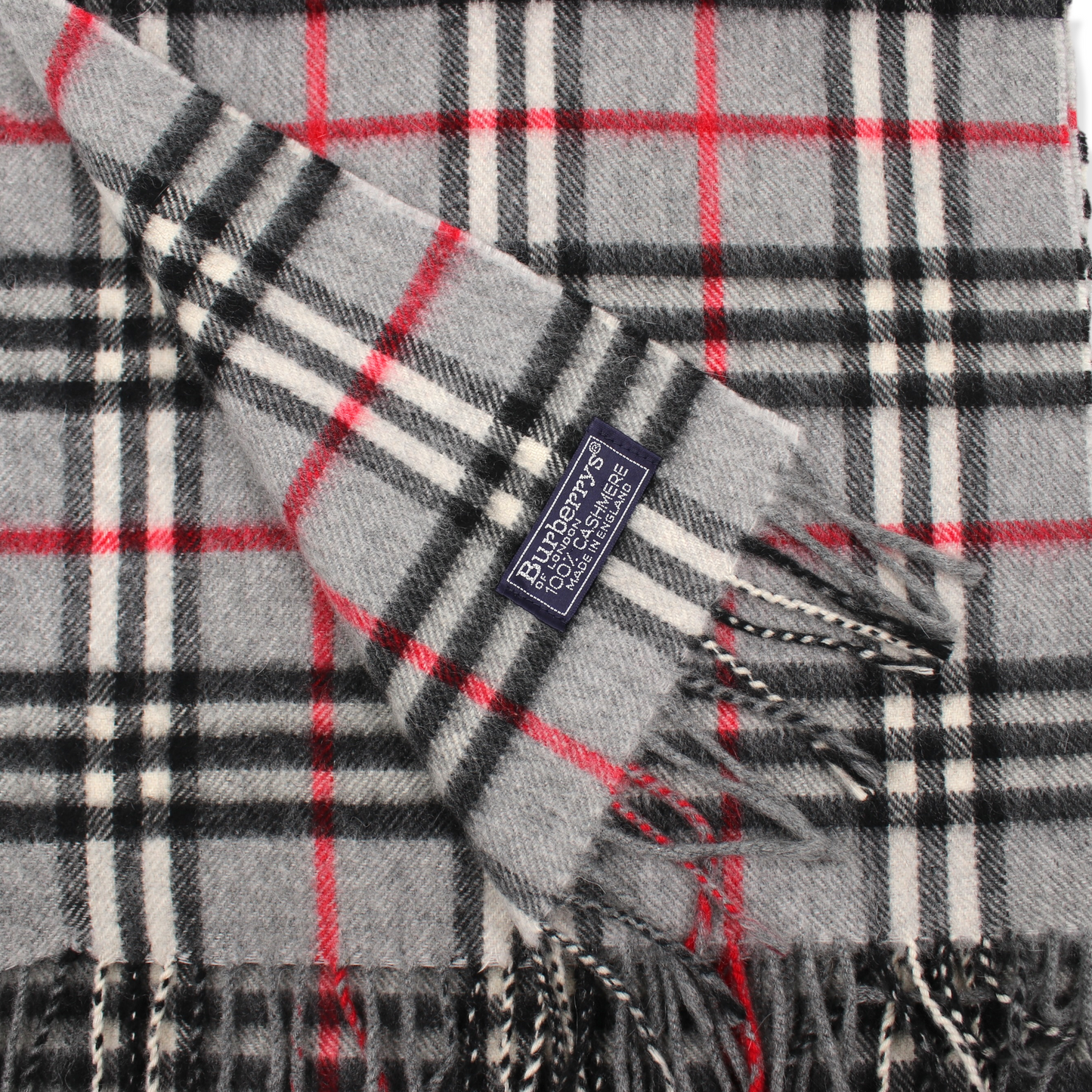 Burberry Kaschmirschal Nova Check grau