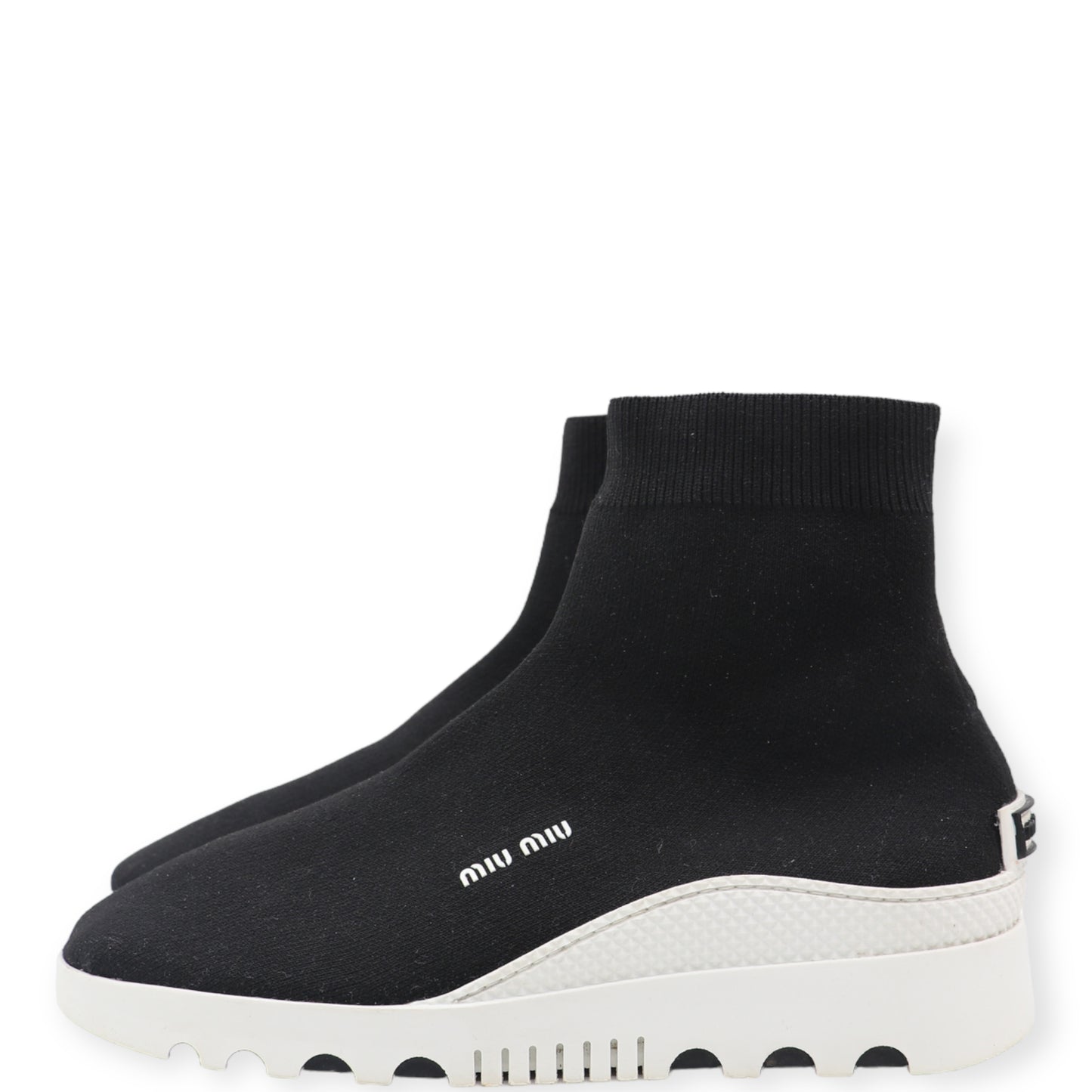 Miu Miu Knit Sneaker schwarz