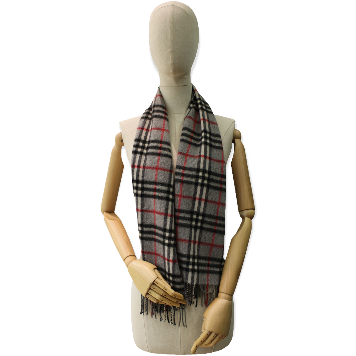 Burberry Kaschmirschal Nova Check grau