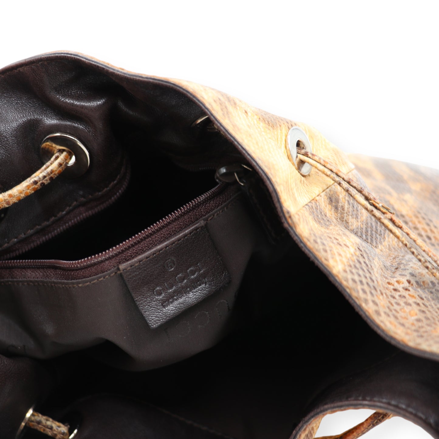 Gucci Schultertasche Python