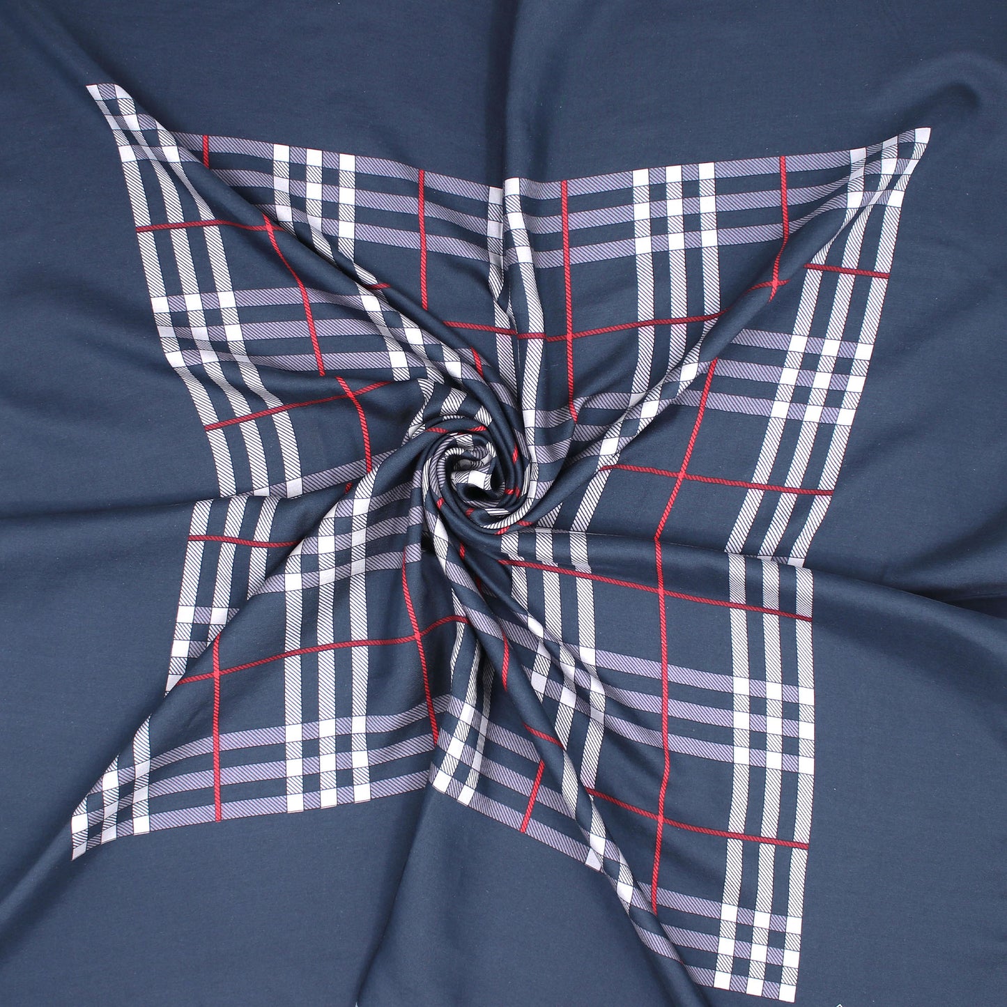 Burberry Seidentuch Nova Check Marine