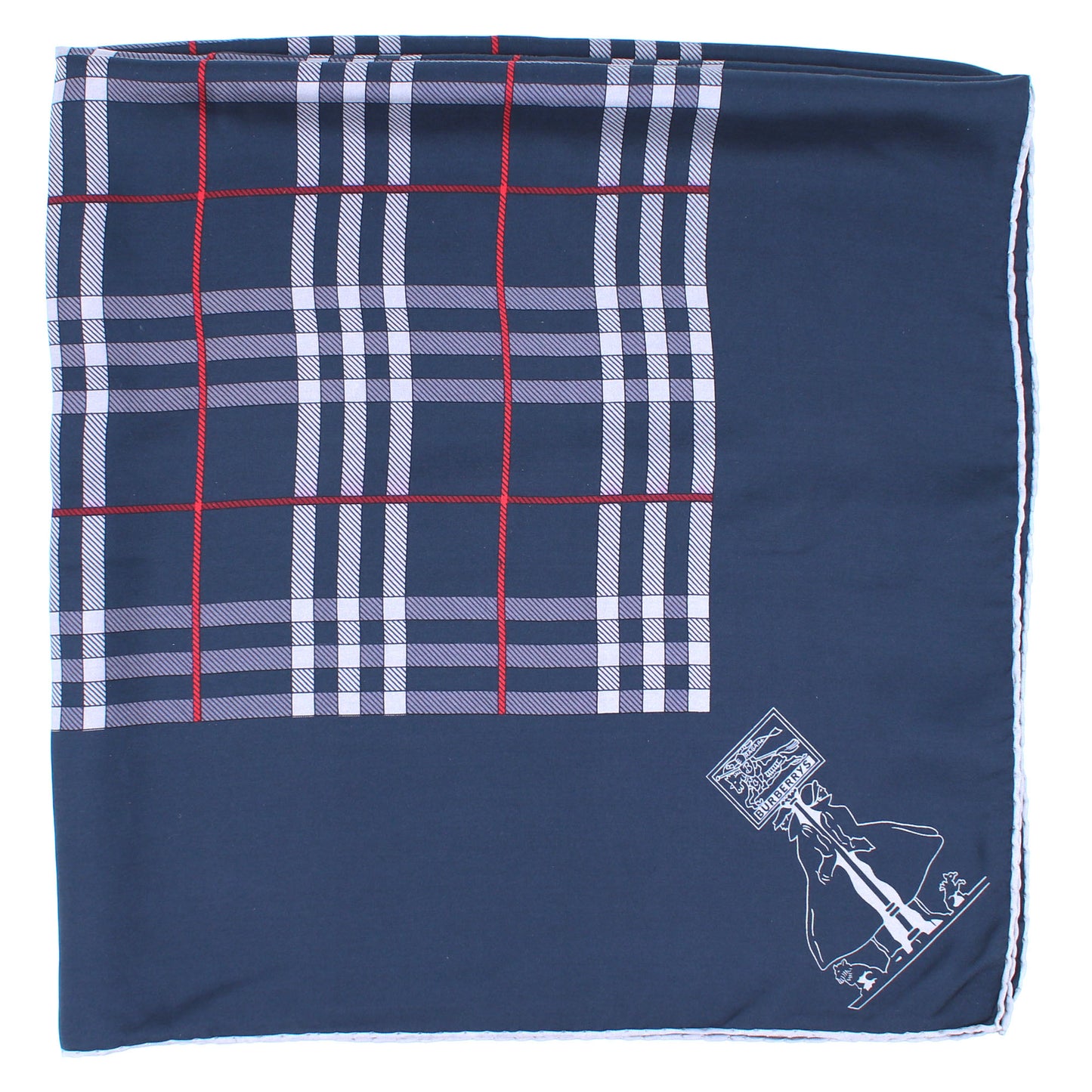 Burberry Seidentuch Nova Check Marine