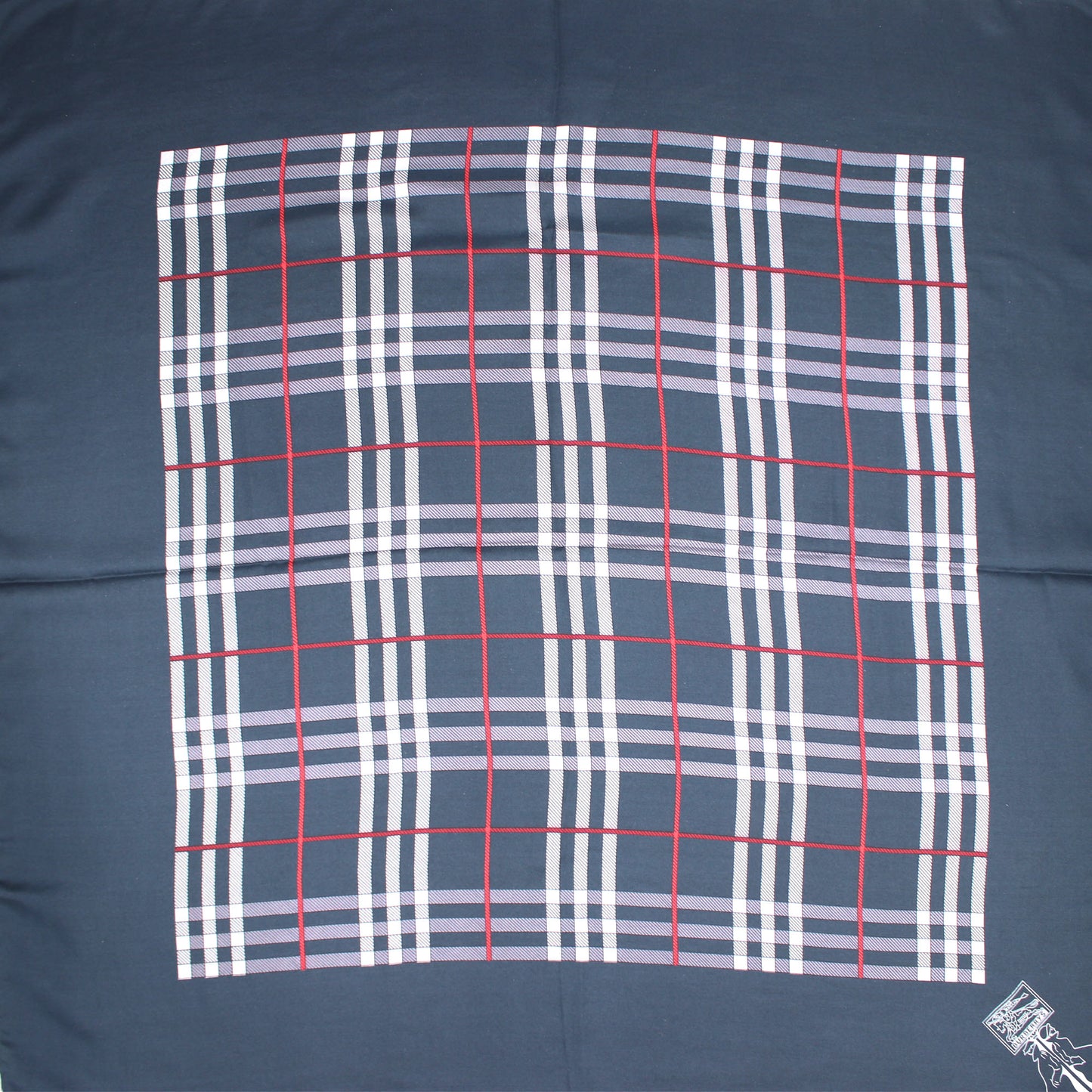 Burberry Seidentuch Nova Check Marine