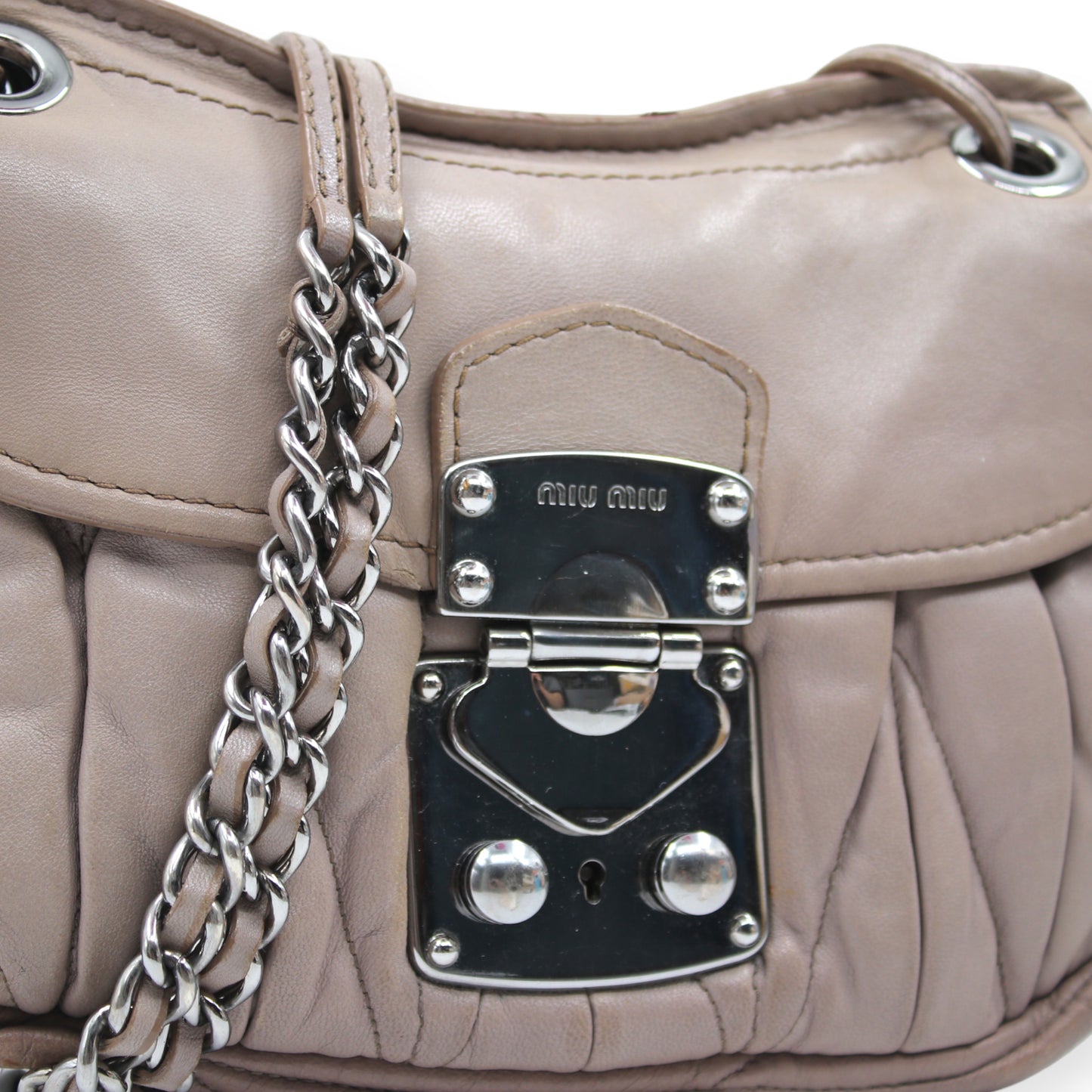 MIU MIU Umhängetasche taupe