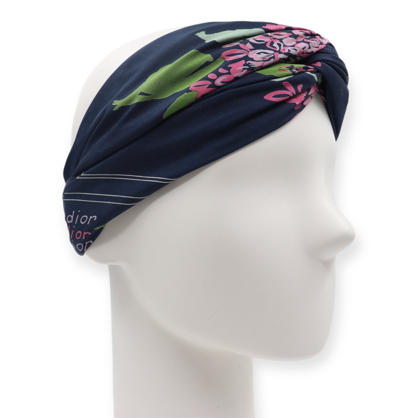 Christian Dior Seidentuch marine