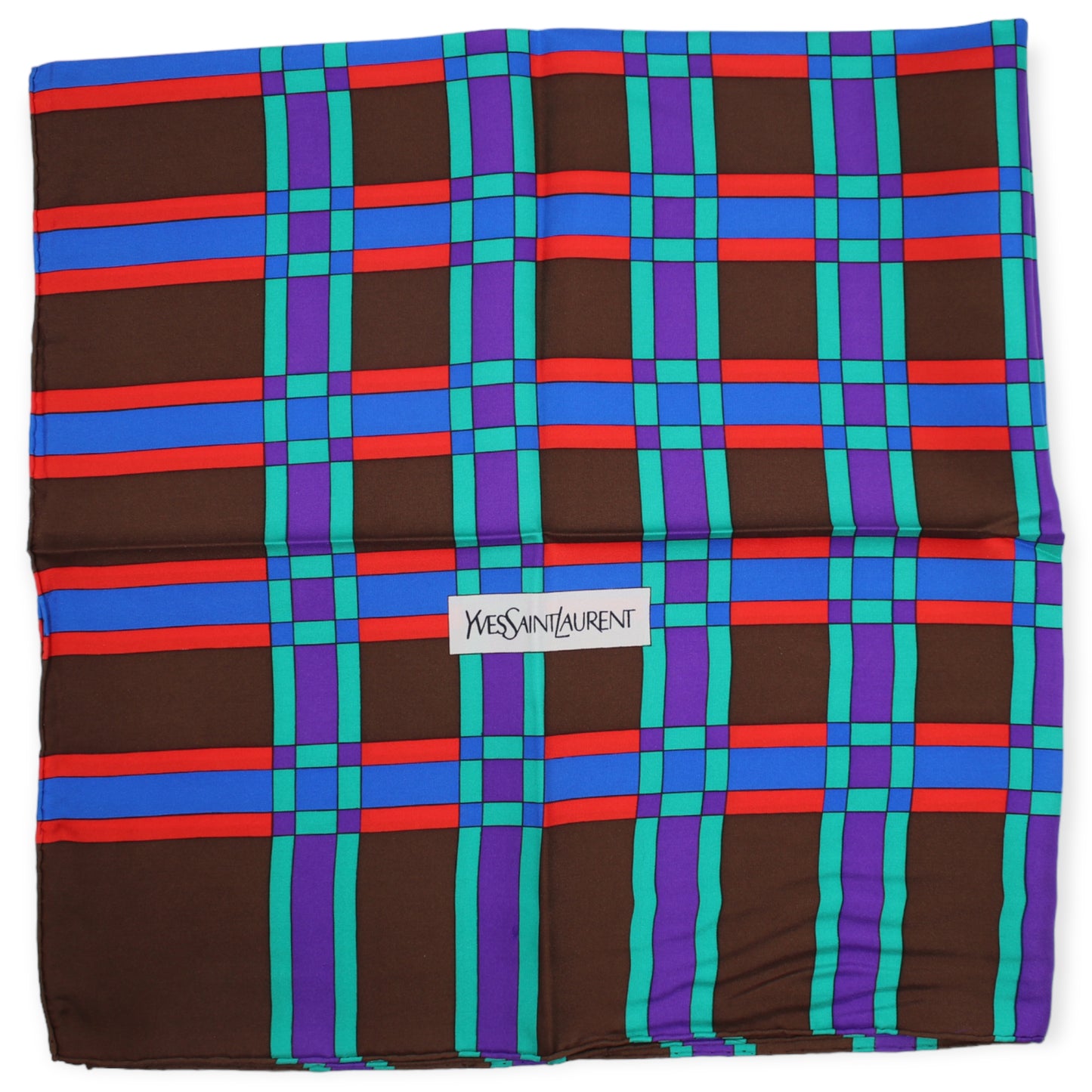 Yves Saint Laurent Seidentuch braun