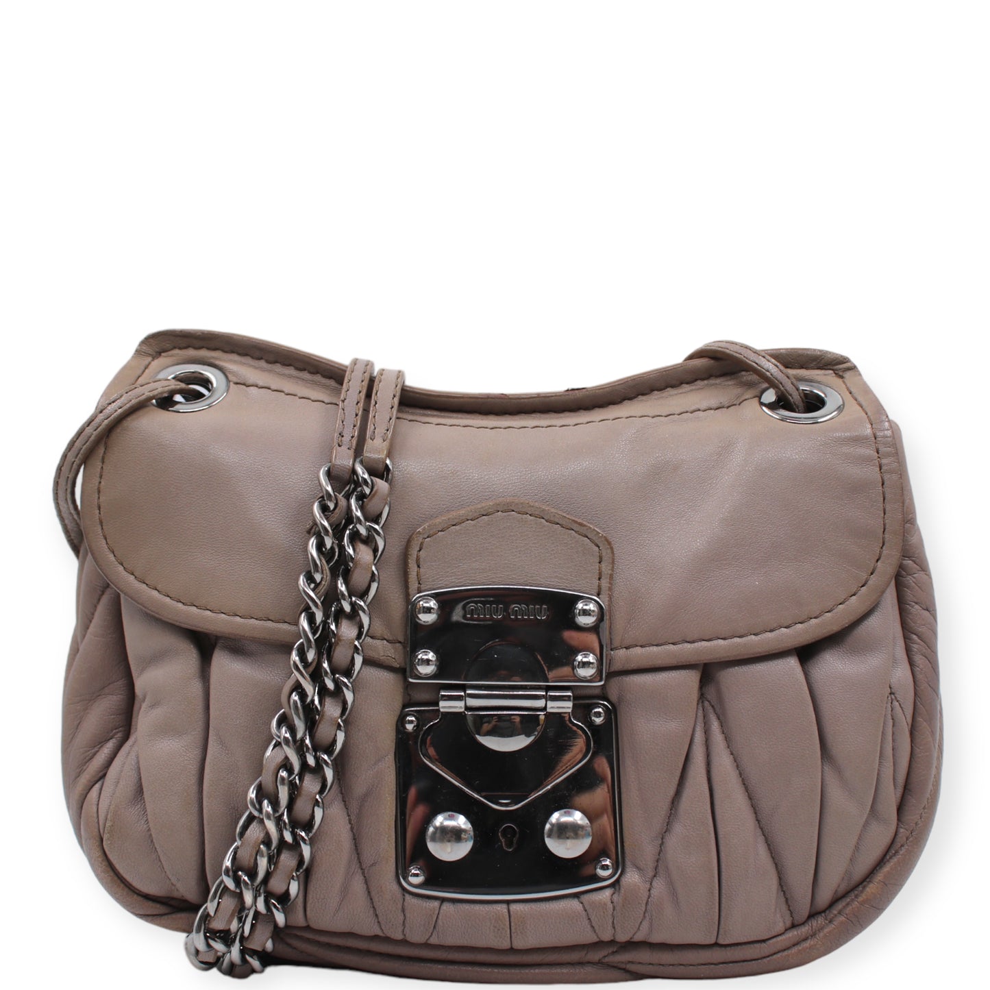 MIU MIU Umhängetasche taupe