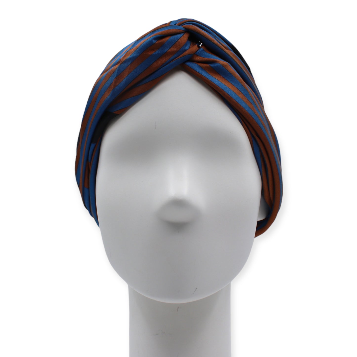 Yves Saint Laurent Seidentuch braun/blau