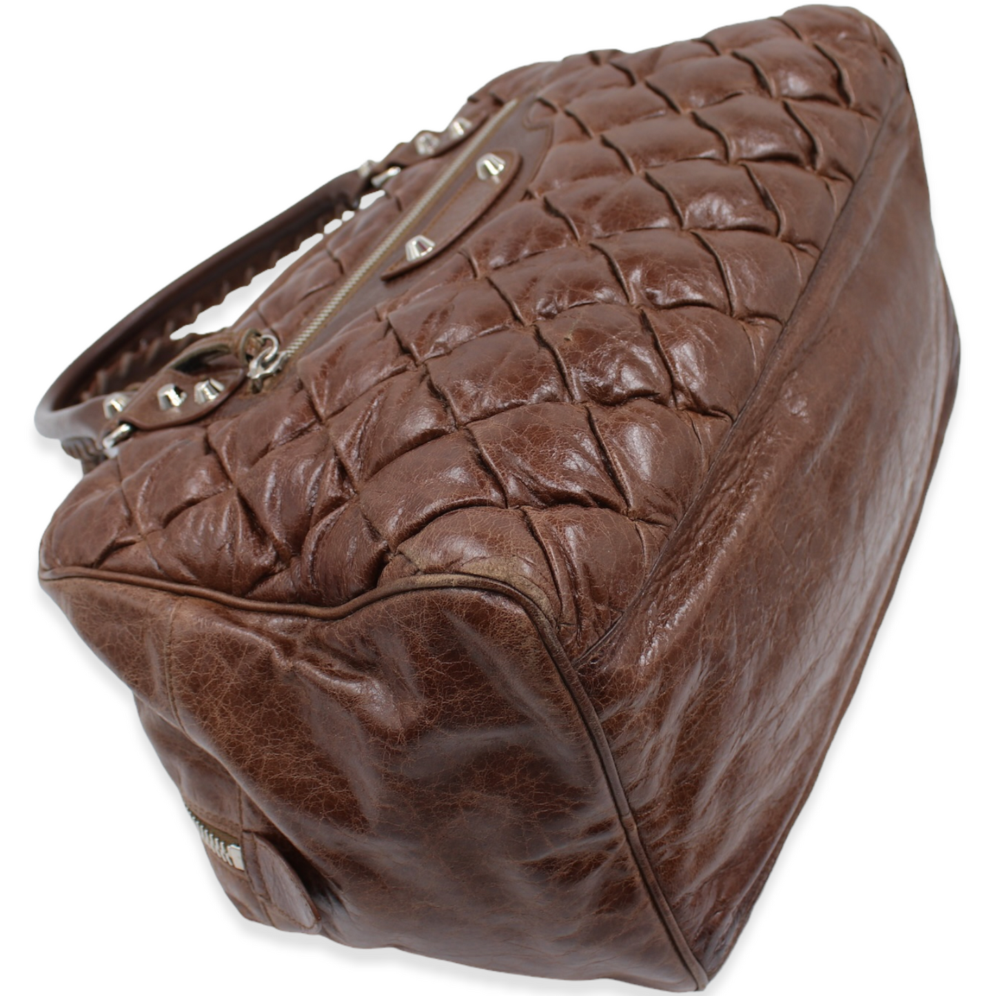 Balenciaga Chèvre Matelassé braun
