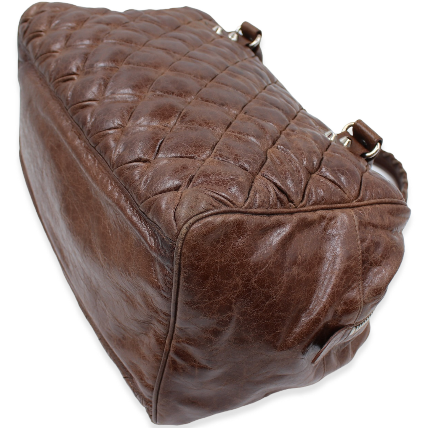 Balenciaga Chèvre Matelassé braun