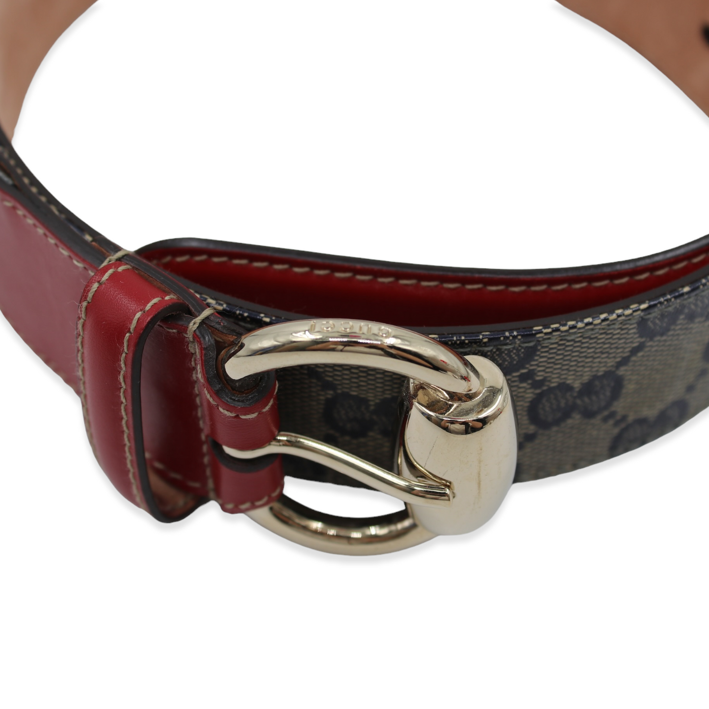Gucci GG Supreme Gürtel blau