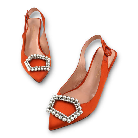 Rupert Sanderson Marina Slingbacks orange Gr. 38.5