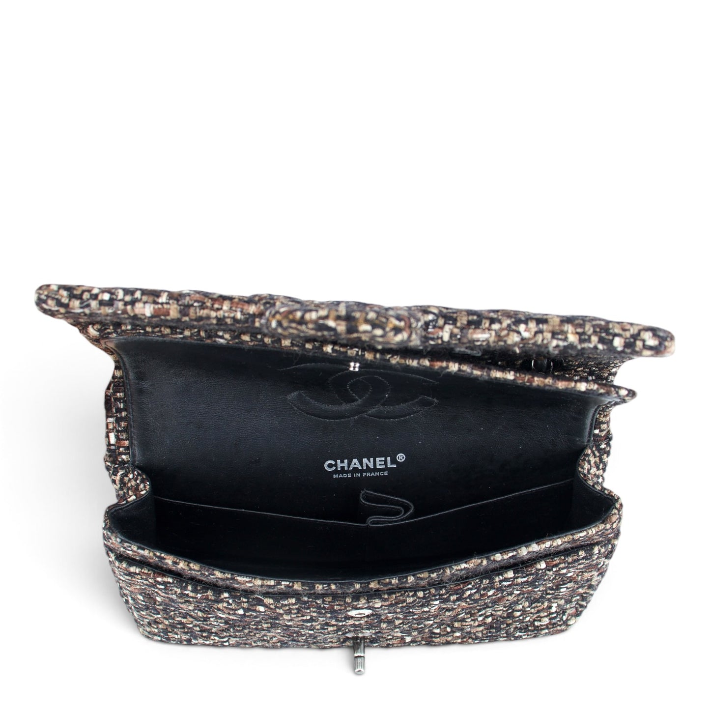 Chanel Timeless Medium double flap tweed