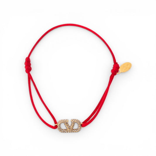 Valentino Vlogo Armband rot/gold