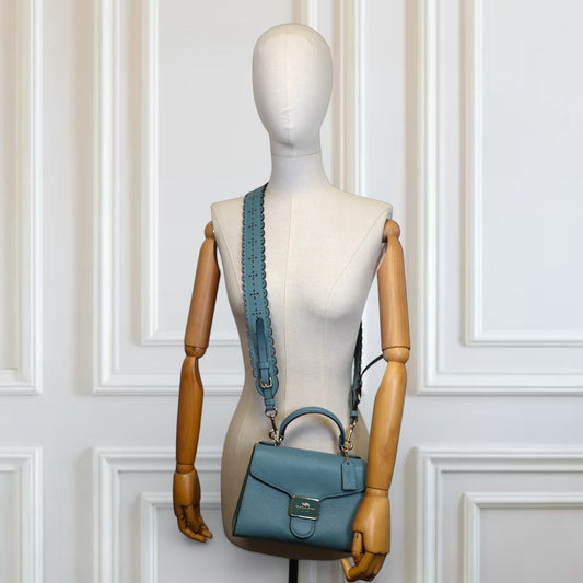 Coach Pepper Satchel petrol