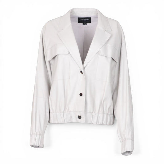 Lafayette 148 Lederjacke grau Gr. M