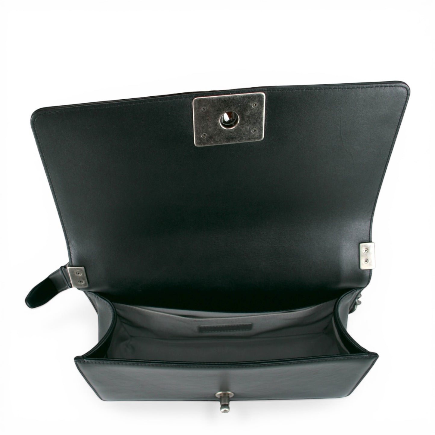 Chanel Boy Medium schwarz metallic