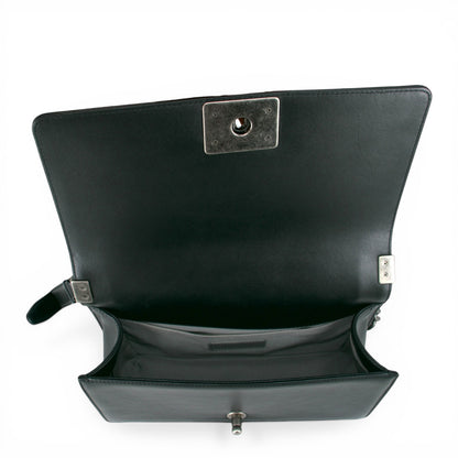 Chanel Boy Medium schwarz metallic