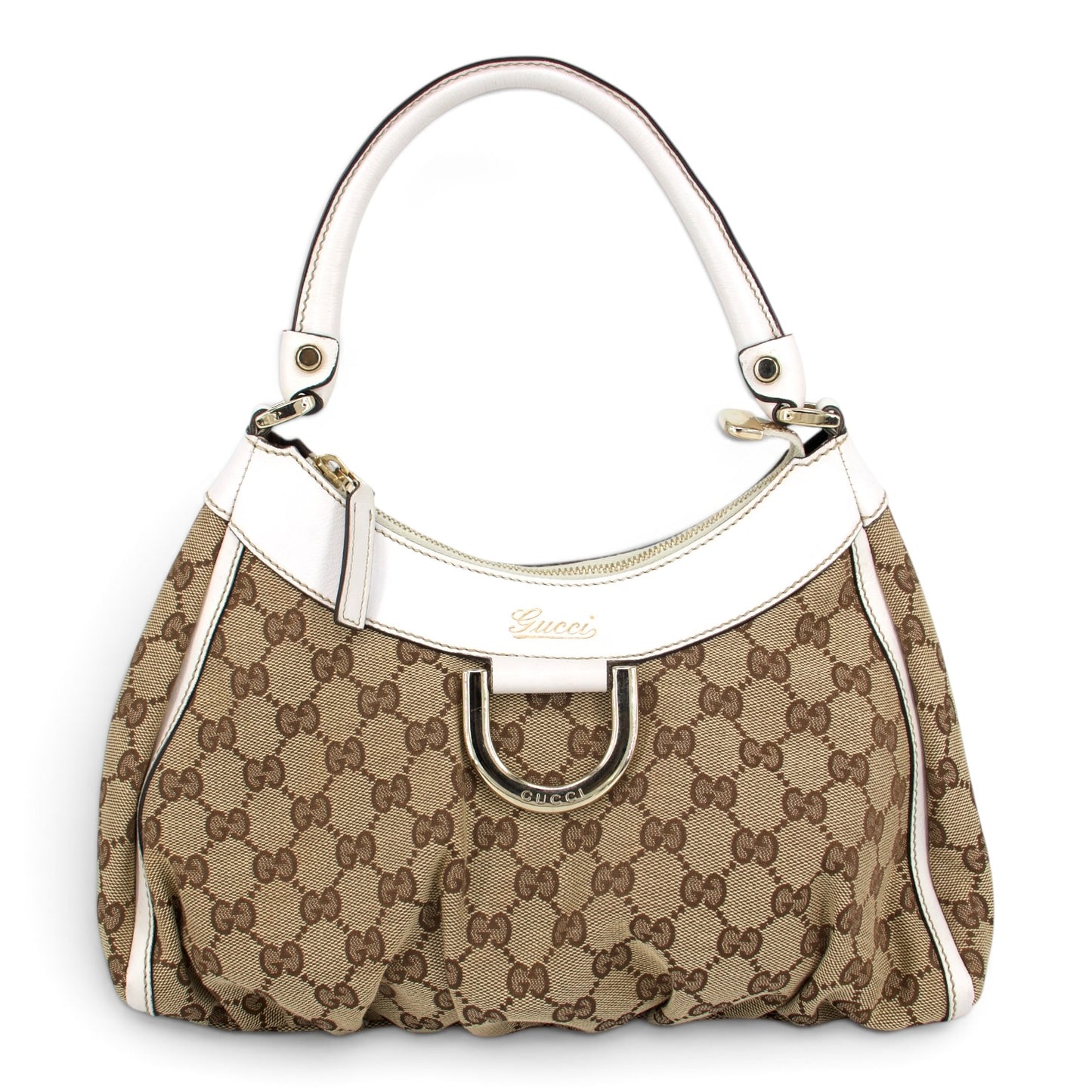 Gucci Abbey D-Ring GG weiss