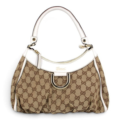 Gucci Abbey D-Ring GG weiss