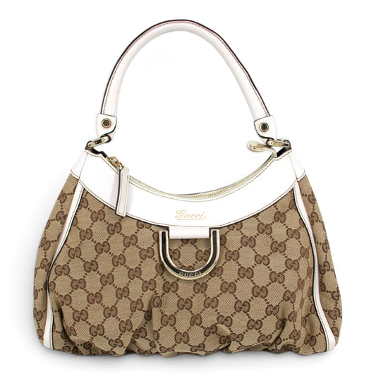 Gucci Abbey D-Ring GG weiss