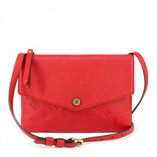 Louis Vuitton Twice empreinte rot