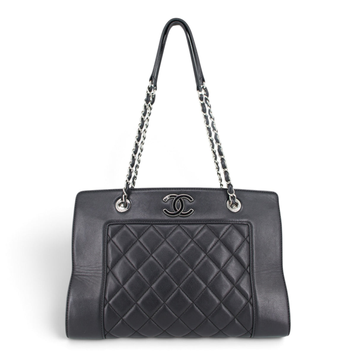Chanel Large Mademoiselle Shopper matelassé schwarz