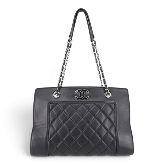 Chanel Large Mademoiselle Shopper matelassé schwarz